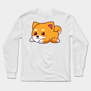 Cute Chibi Dog Long Sleeve T-Shirt